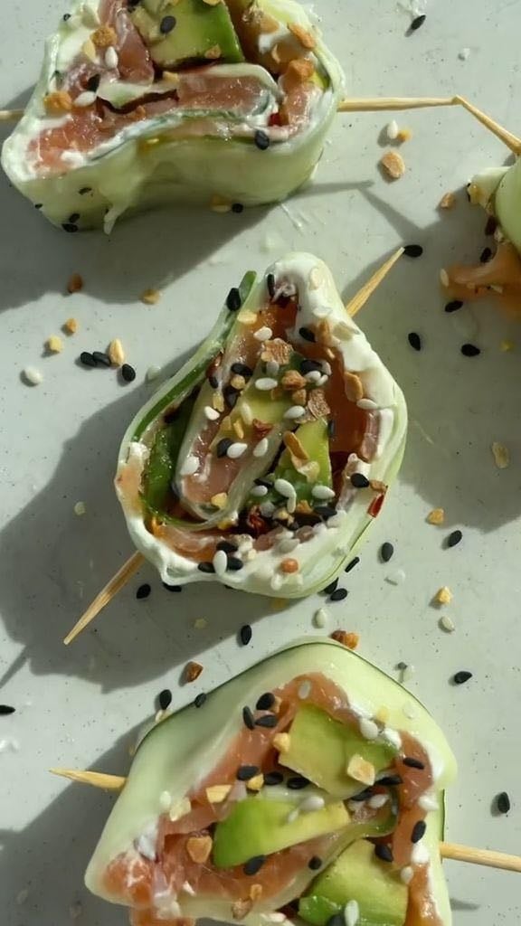 rollos de pepino - Pinterest