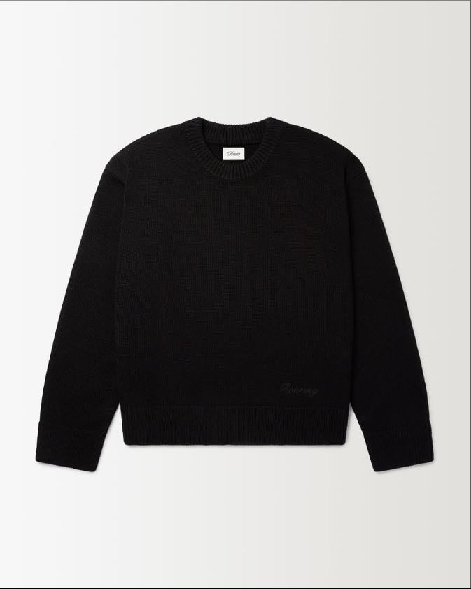 Basic black knit sweater