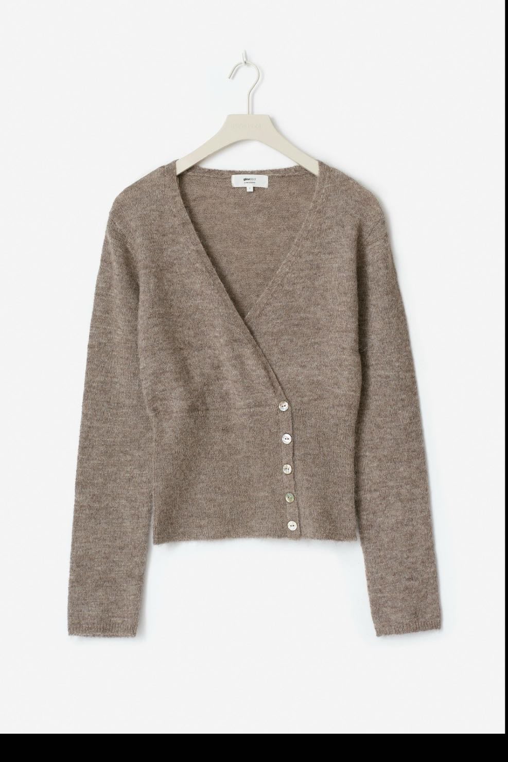 alpaca blend knitted top - Gina tricot