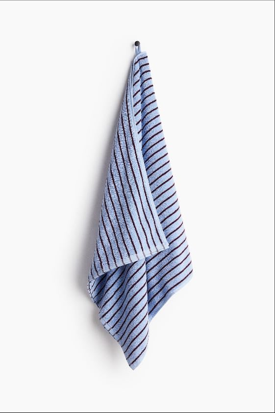 Striped bathroom towels