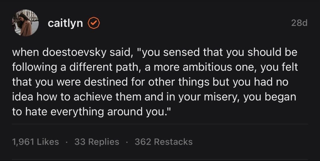 dostoevsky, dark academia, and eldest daughter syndrome - Substack