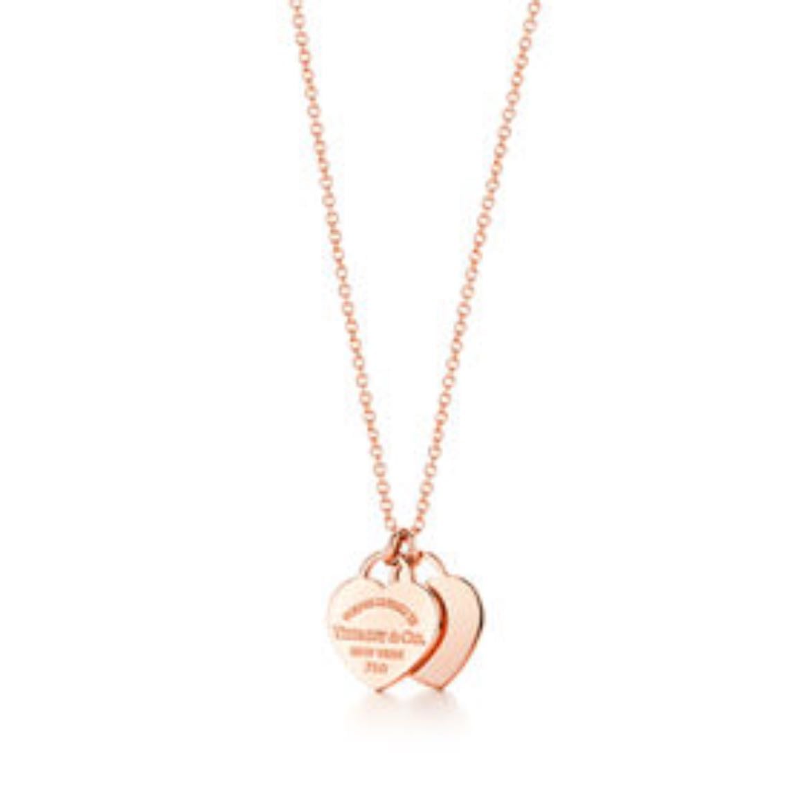 Tiffany and co gold heart necklace