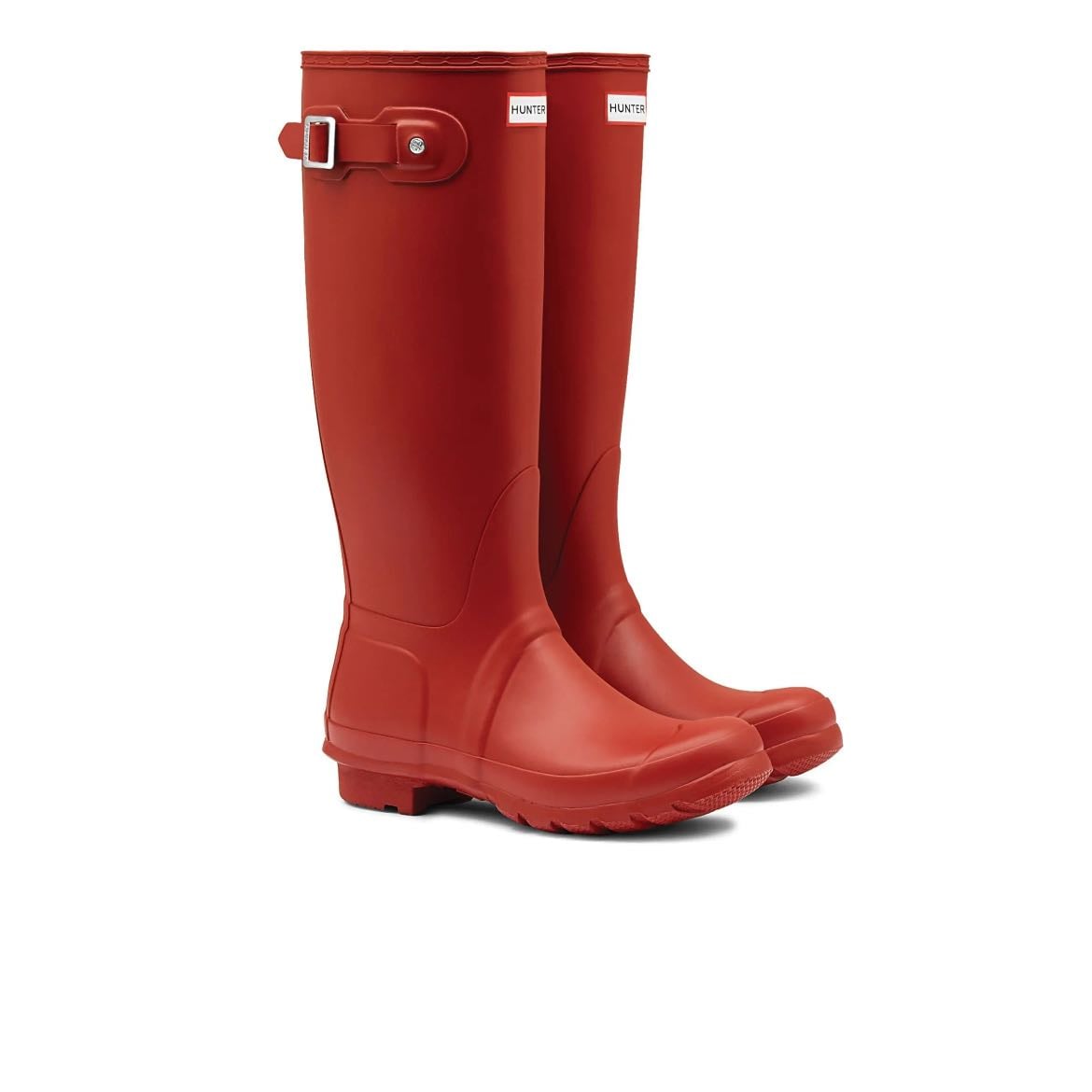 Red hunter boots