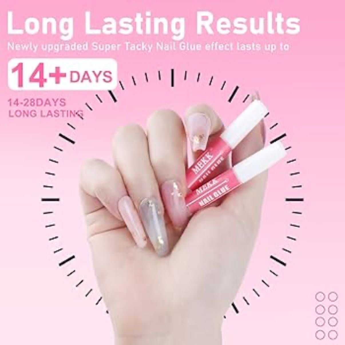 Air-Dry Nail Glue - if you’re looking for long lasting glue without a lamp