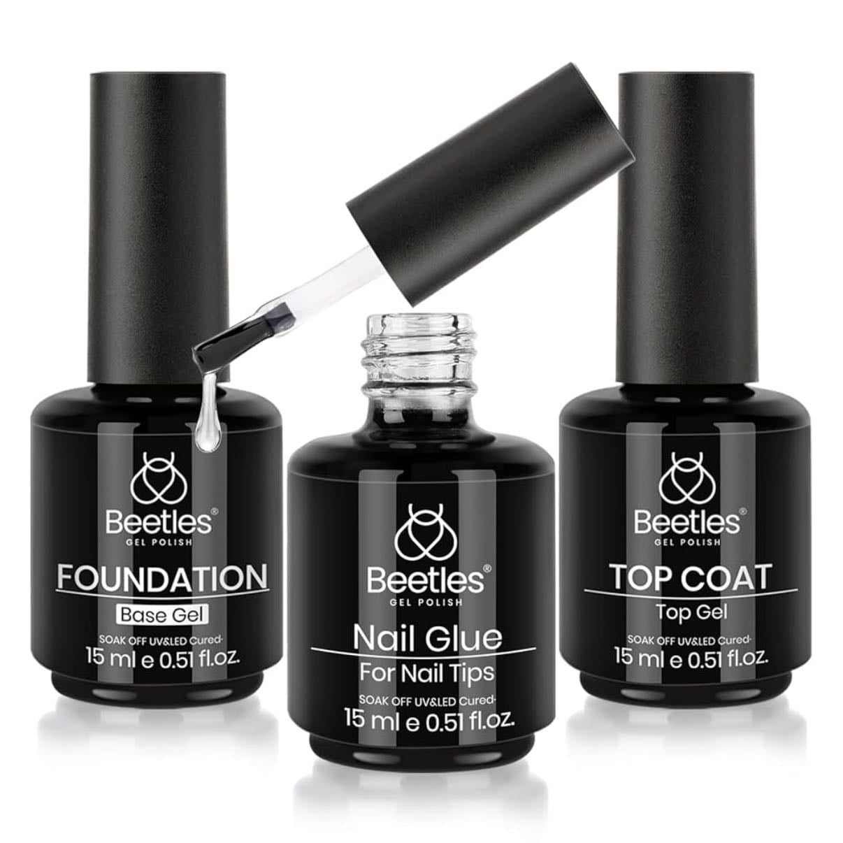 Base, Glue, & Top - must-haves for any long lasting manicure