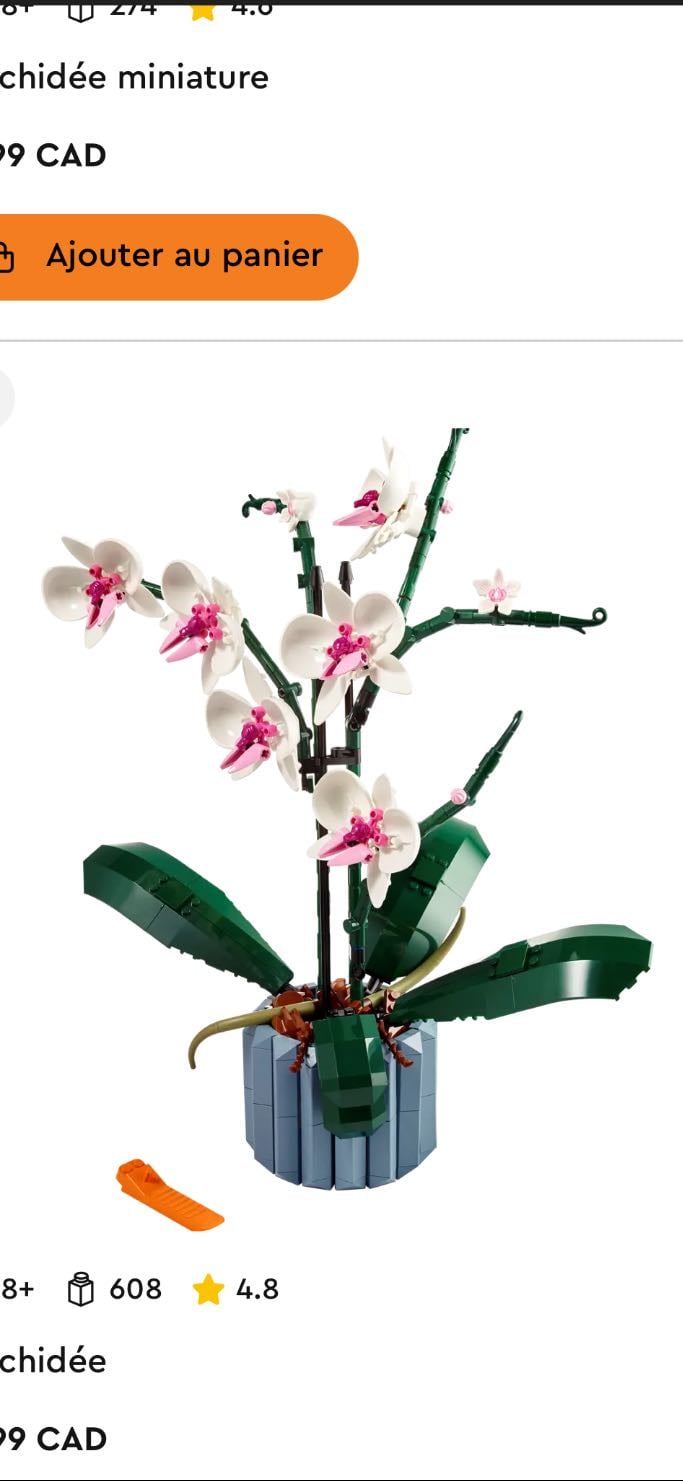 Lego orchidées