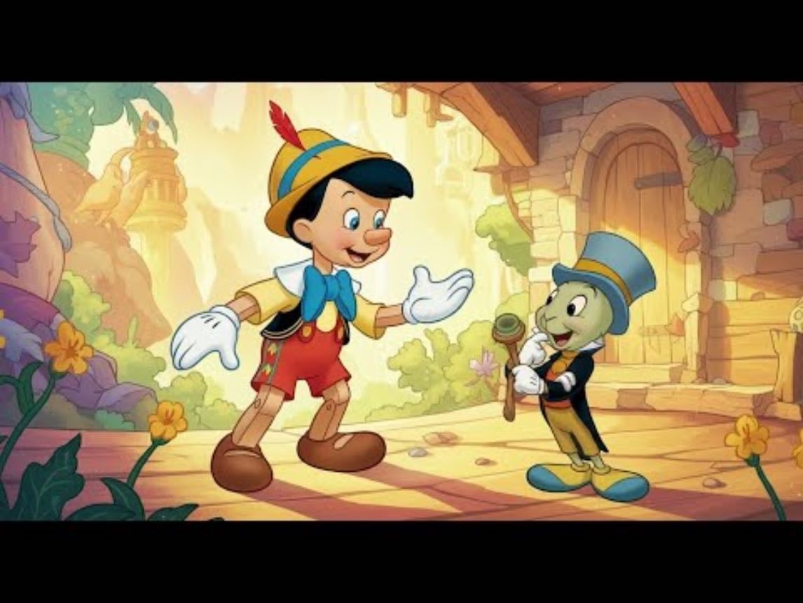 pinocho y pepe grillo