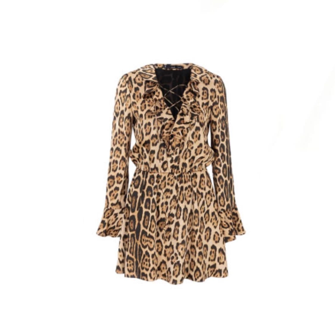 Flowy animal print dress - Unavailable