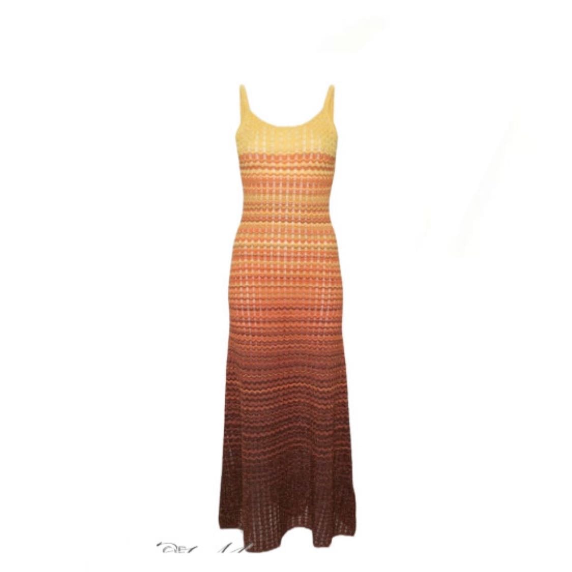 Gradient knitted maxi dress sunset - $ 76 USD