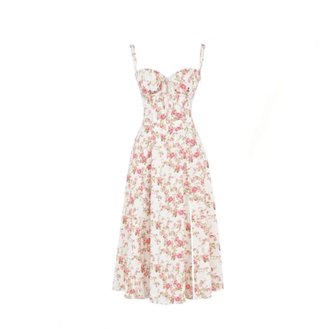 Carmen Rose print bustier sundress - $ 203 USD