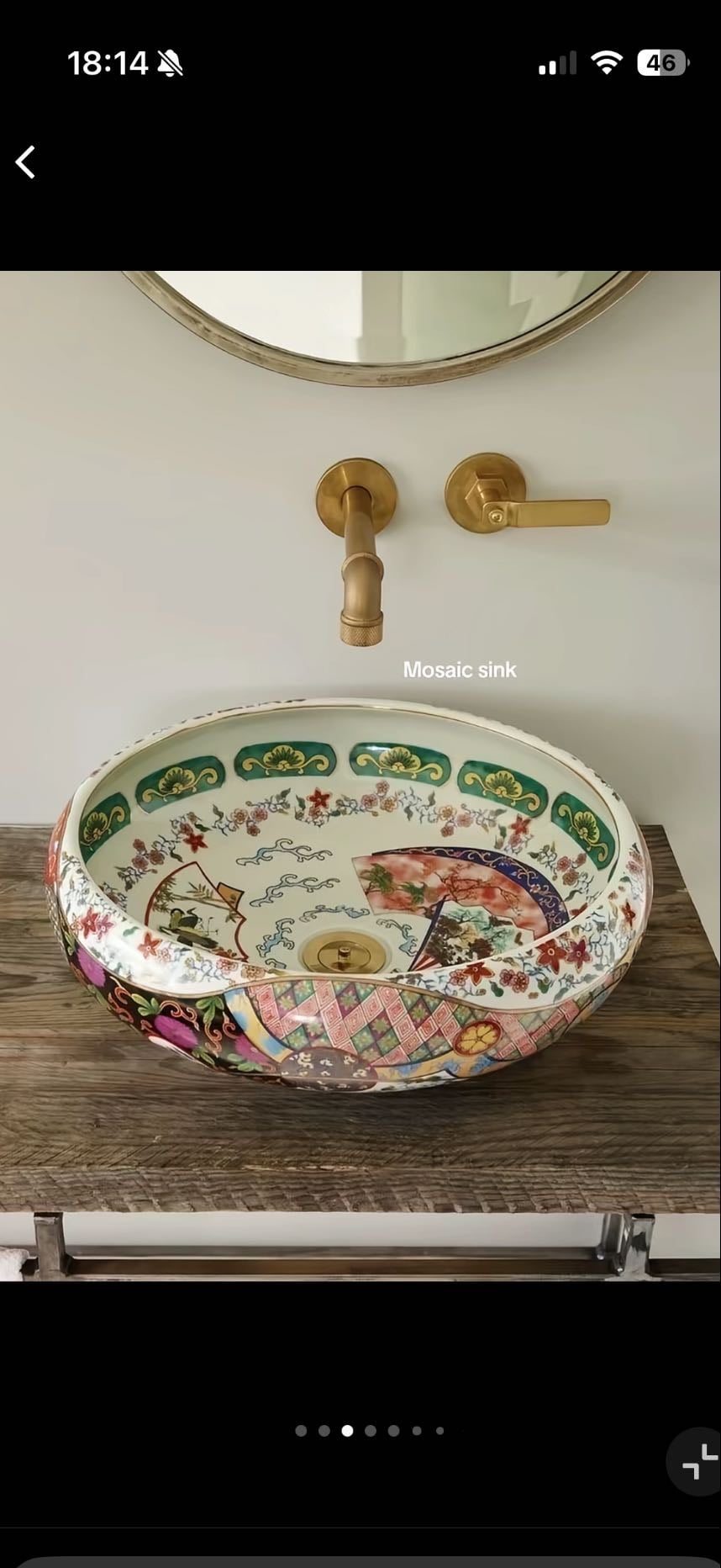 mosaic sink