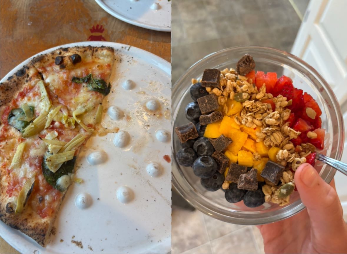 7/15/25 - 12:00 pm:
Pizza
5:00 pm:
Yogurt bowl
6:00 pm:
Strawberries
Tiramisu x2
Chocolate chips
Rice crispie x2
Popcorn
Coconut rolls