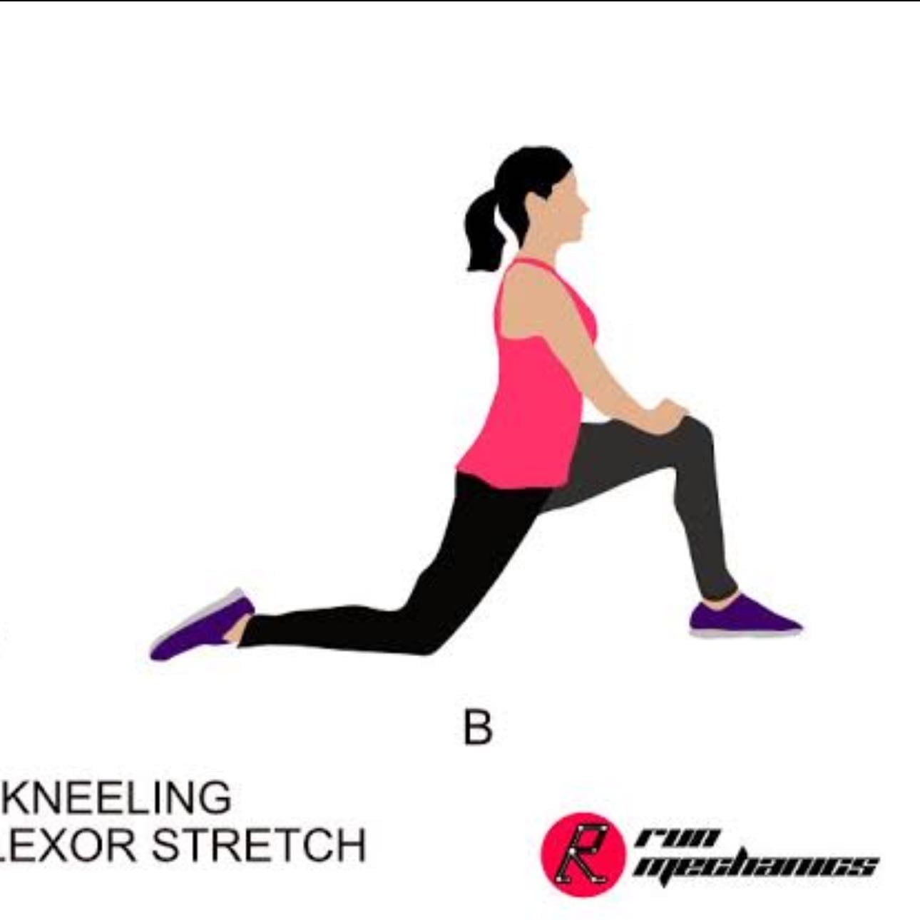 Half-Kneeling Hip Flexor Stretch - 30 seg por lado