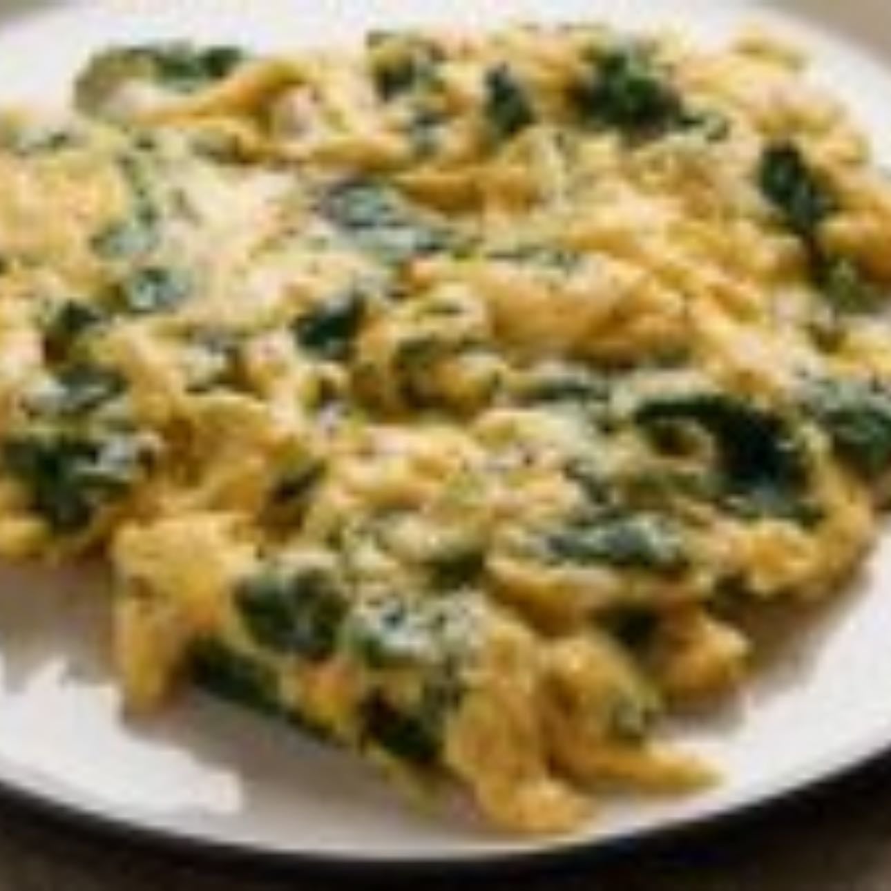 Huevo con espinacas