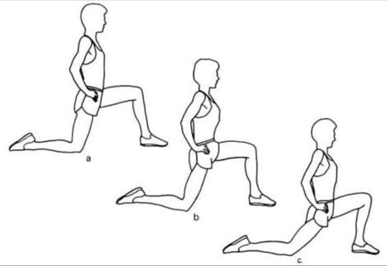 Estiramiento de psoas - 1 min x lado