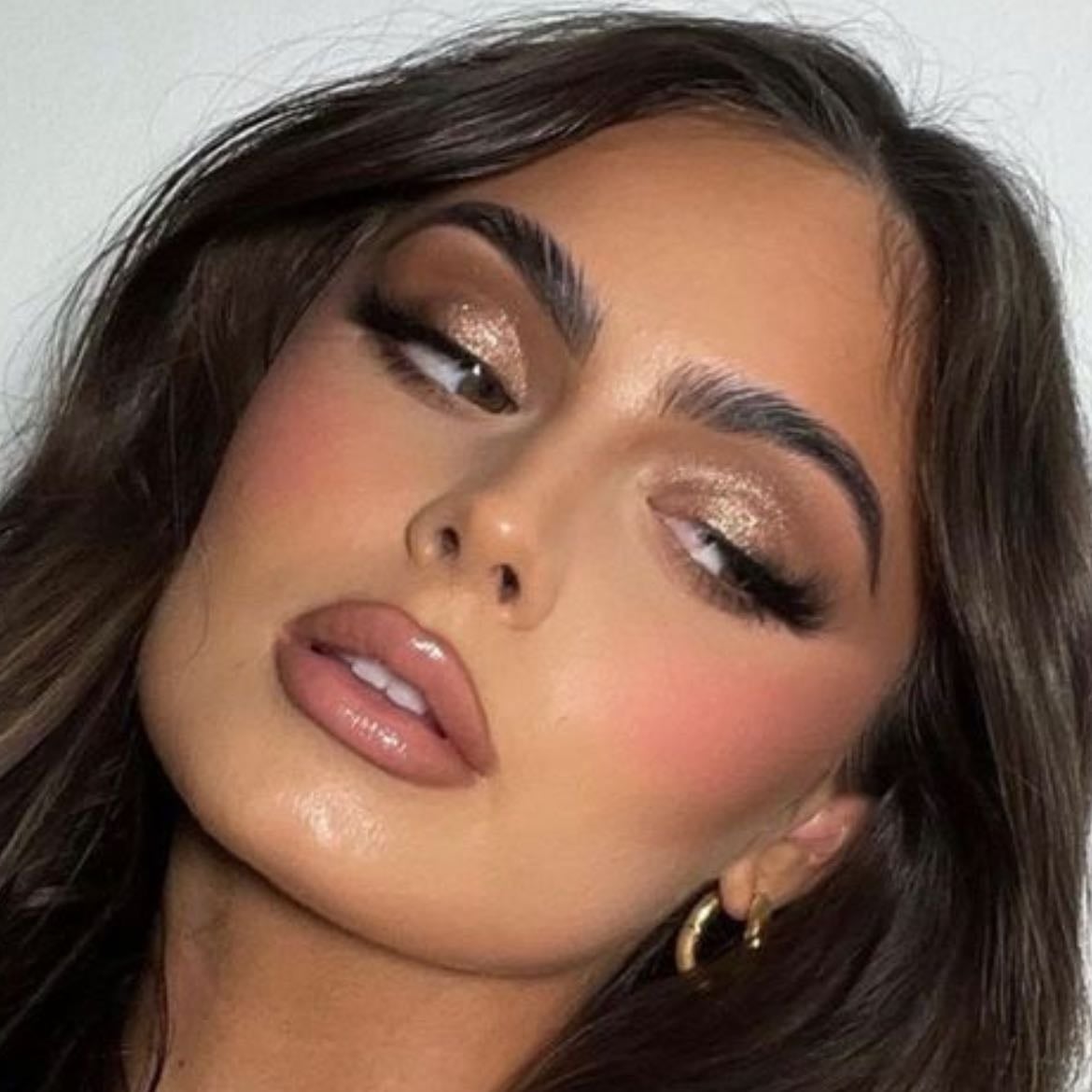 brown makeup🤎