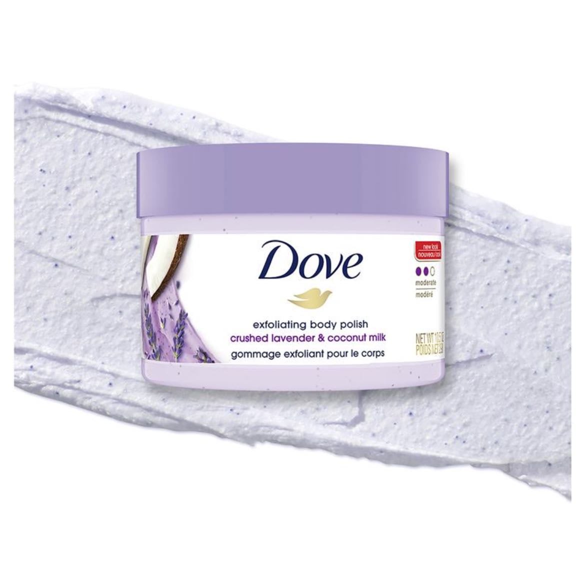 body scrub - dove lavender & coconut milk