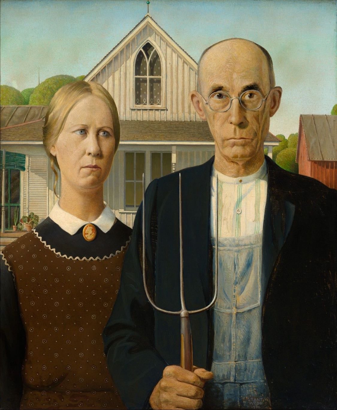 Gótico americano - Grant Wood