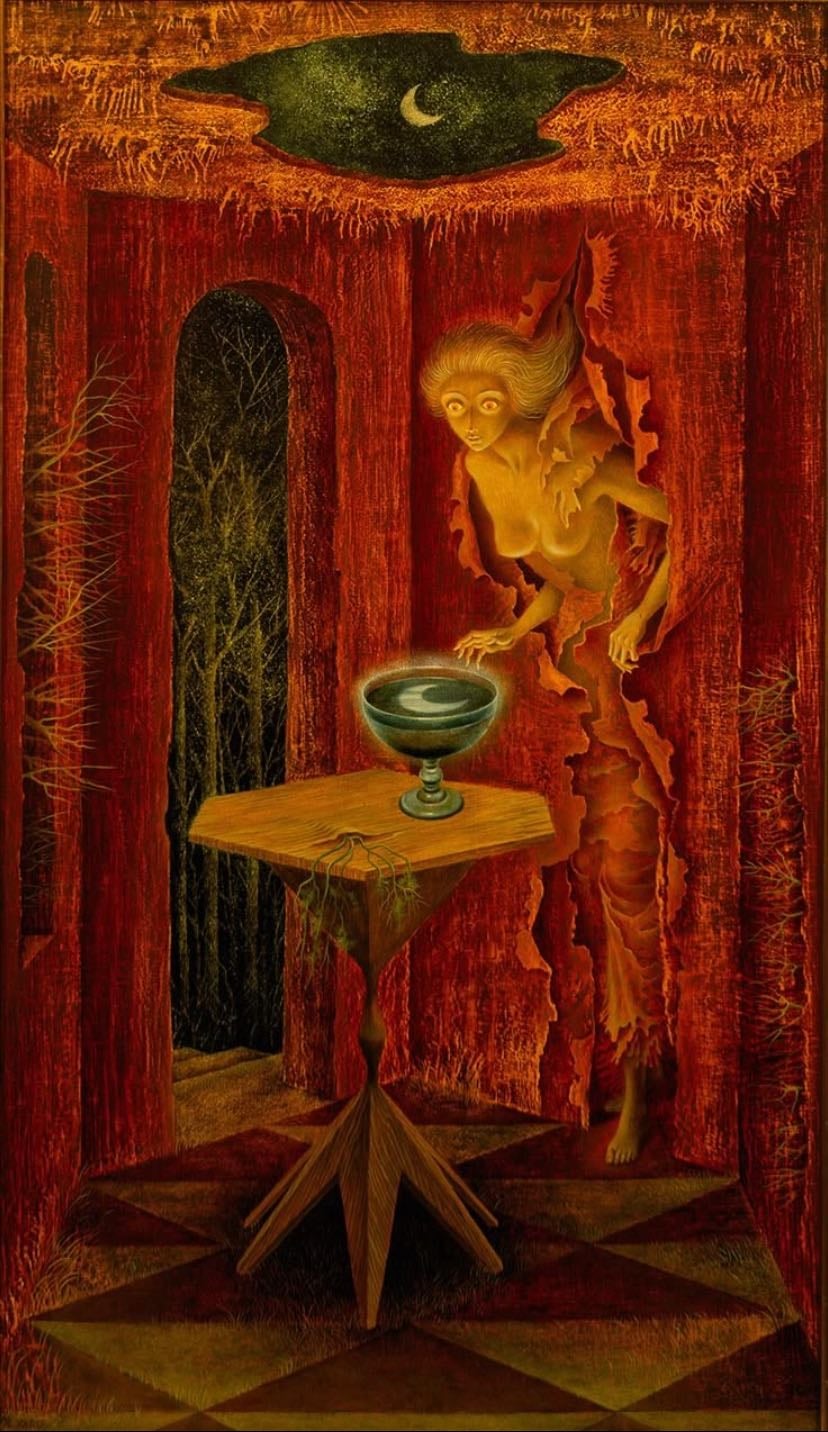 Arte Surrealista - Nacer de nuevo, Remedios Varo (1960)
