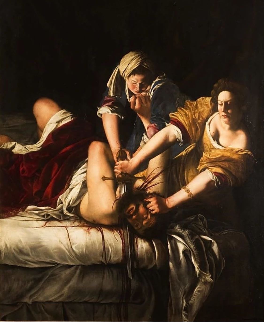 Judith decapitando a Holofernes - Artemisia Gentileschi
