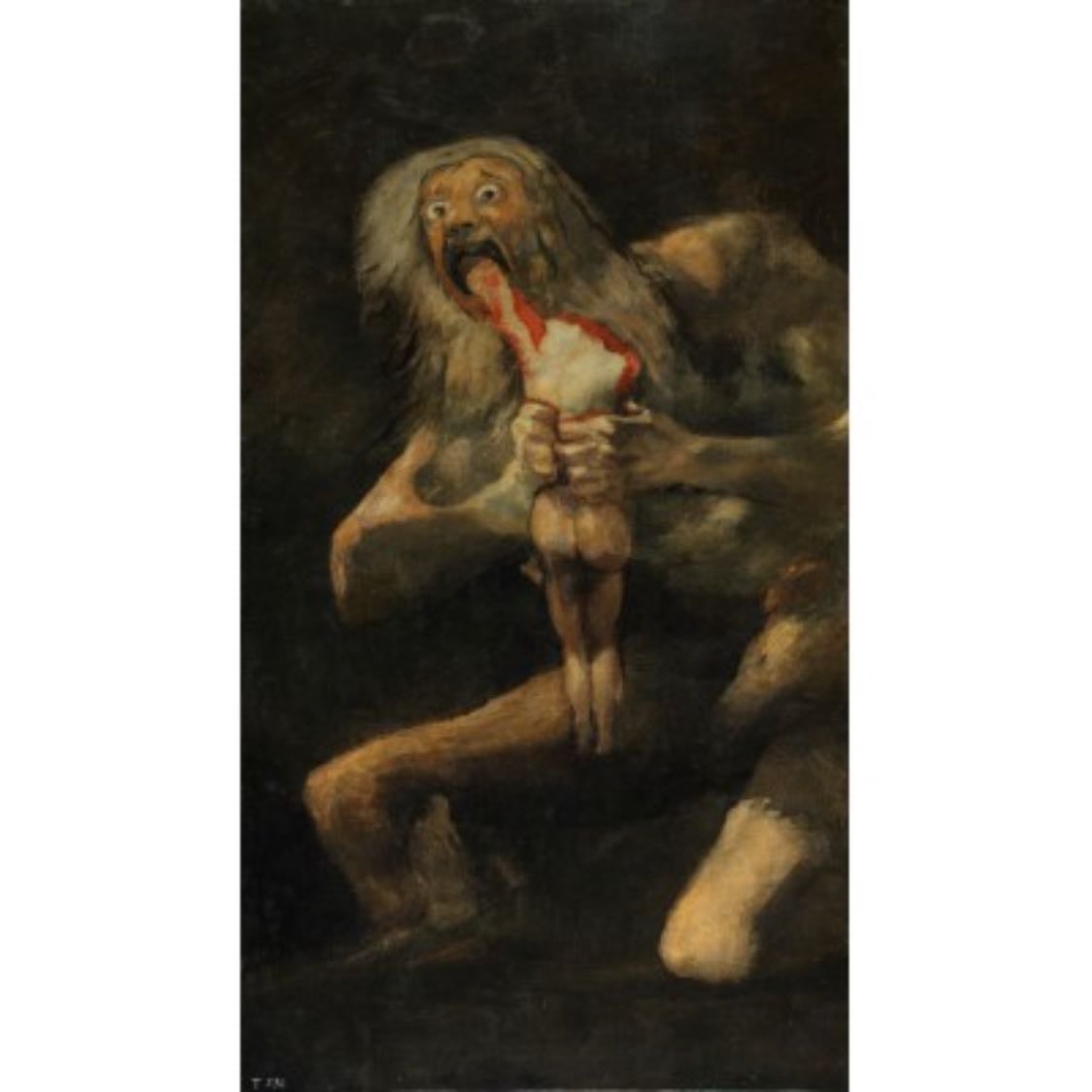 Saturno devorando a su hijo - Francisco de Goya 1819