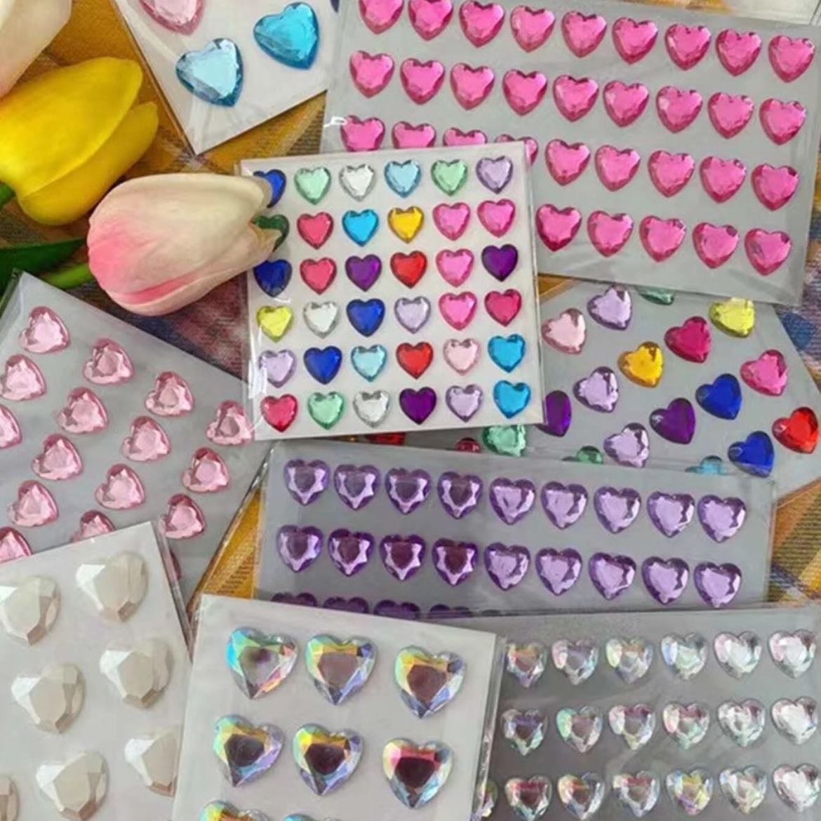 Cartelas de strass