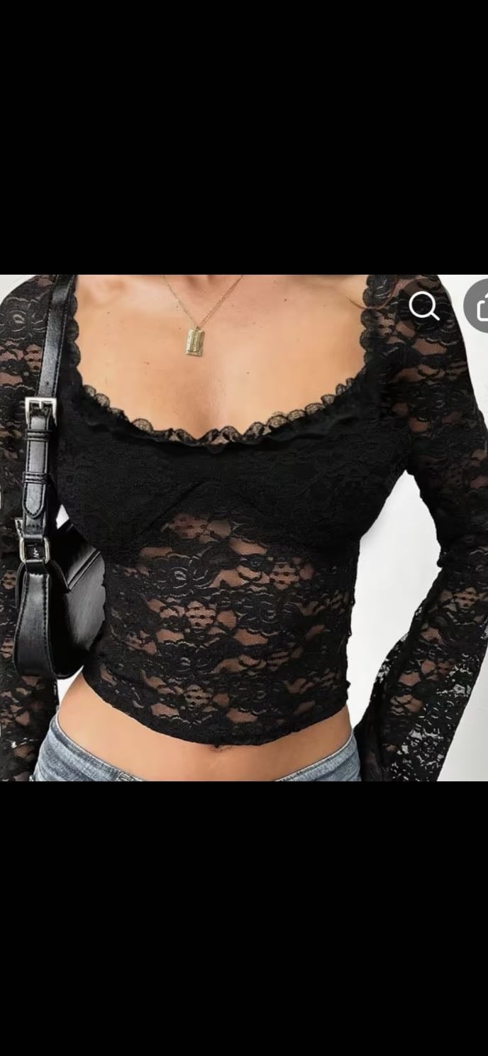 Top encaje