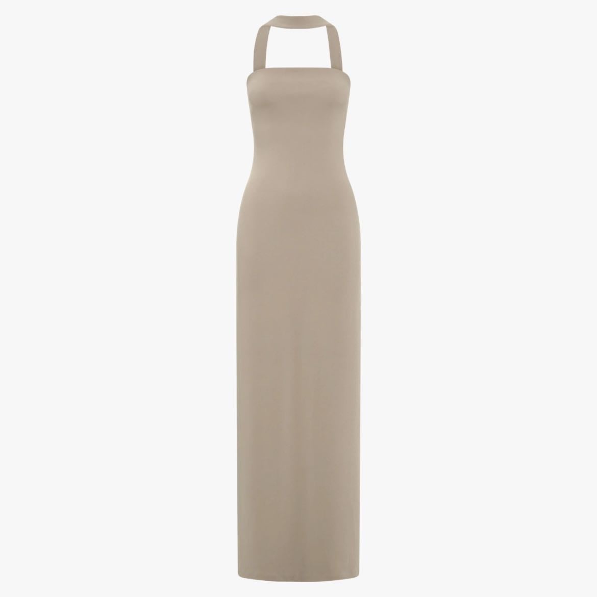 Velma - Meshki (Halter Collar Maxi Dress - Mushroo)