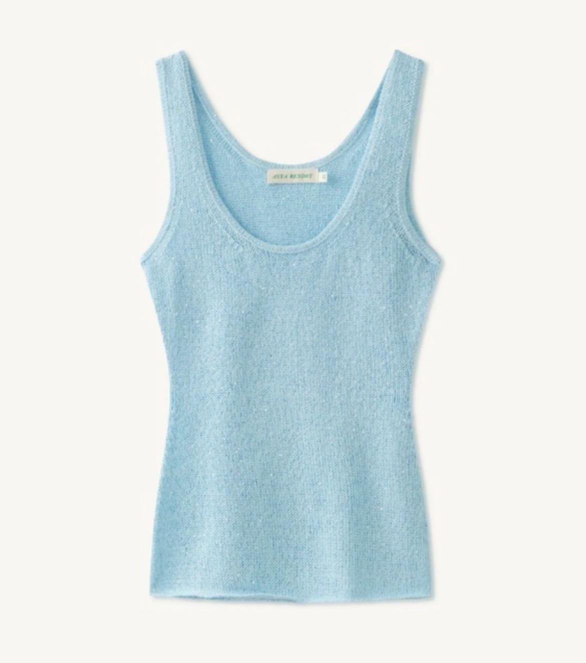 Ana Top - Baia Blue Sequin - Asta Resort