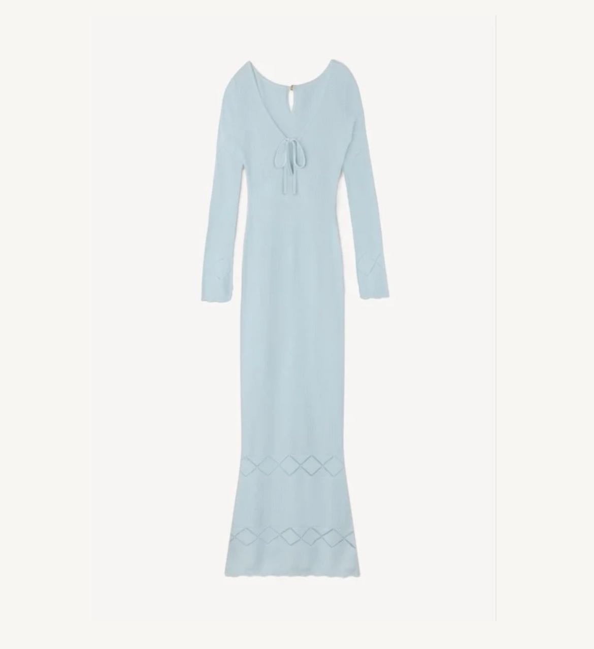 Rita Crochet Dress - Sky Blue Dress by Asta Resort