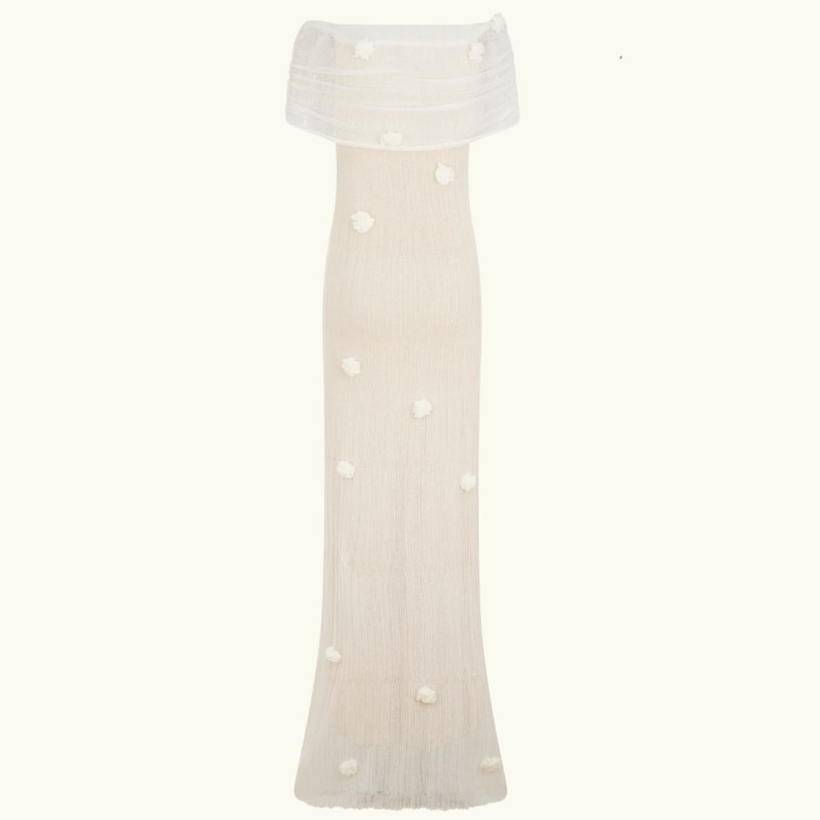 Brynn - Meshki (Orchid Knit Maxi Dress - Ivory)