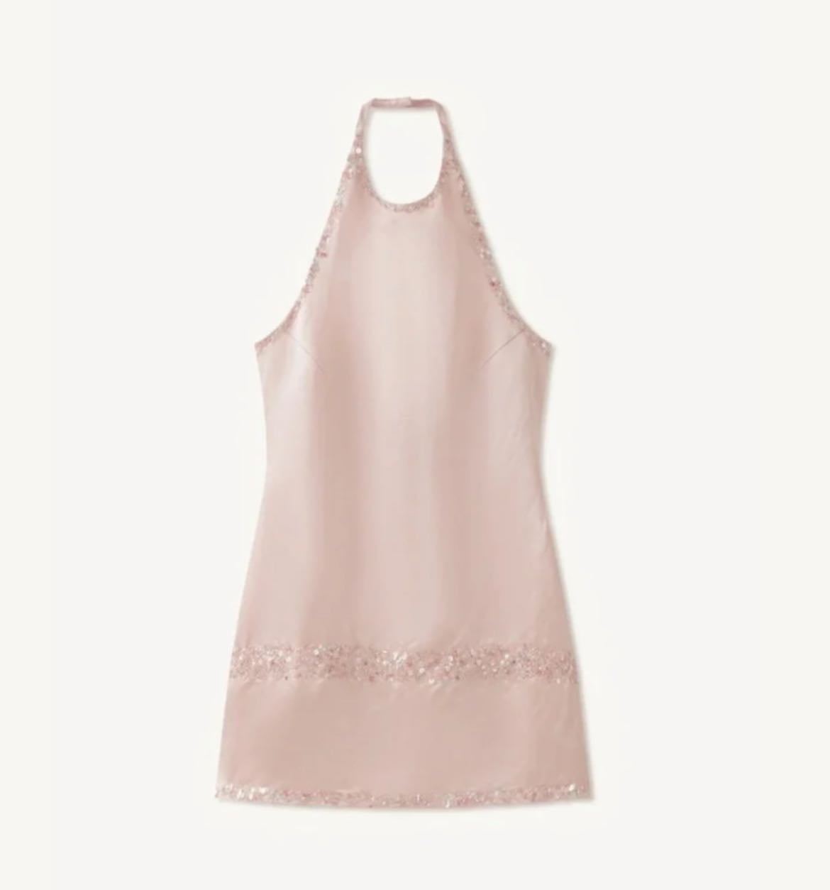 Marina Hand Beaded Mini Dress - Bon Bon Pink Dress by Asta Resort
