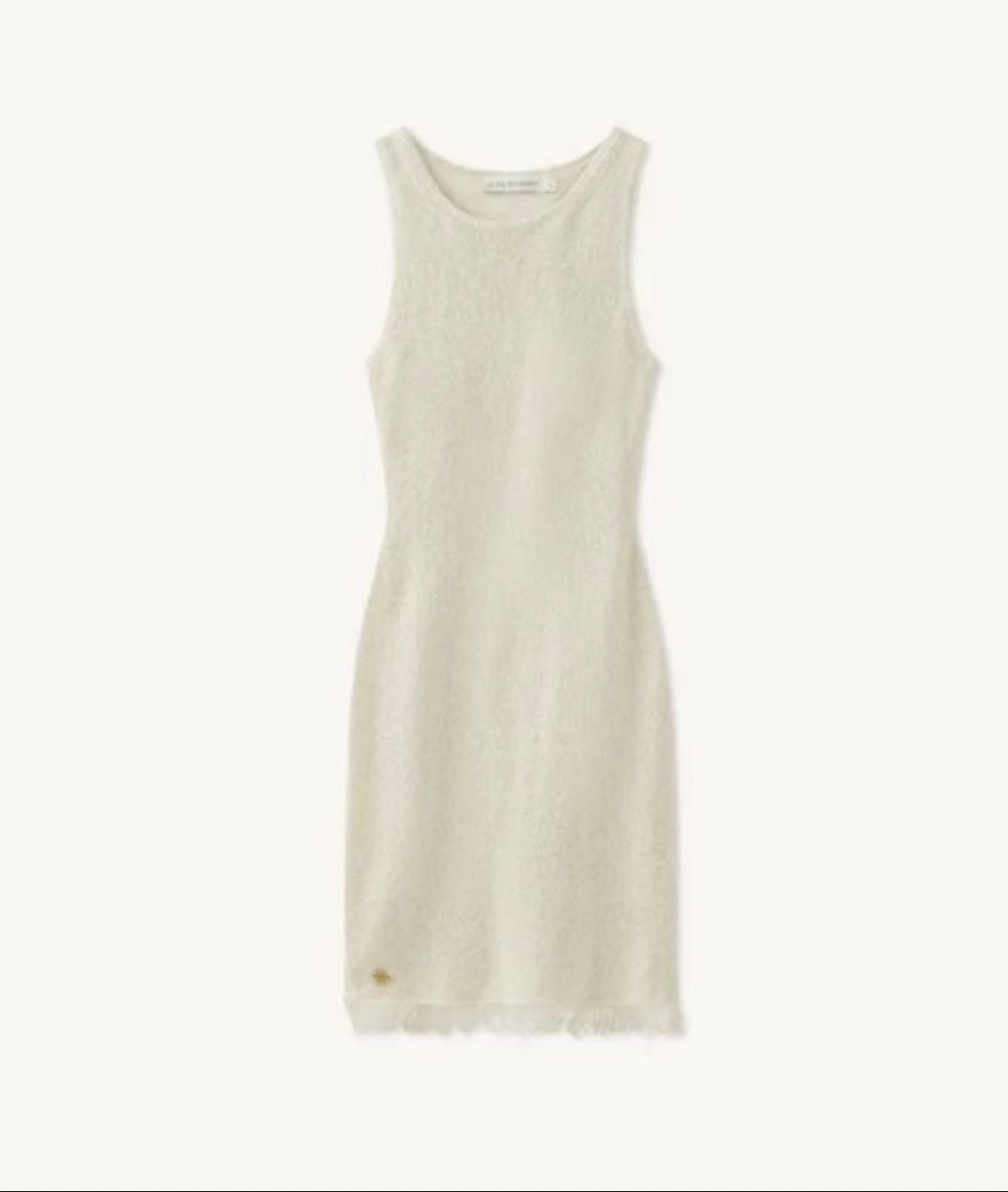 Natalia Mini Dress - Ivory Sequin Dress by Asta Resort