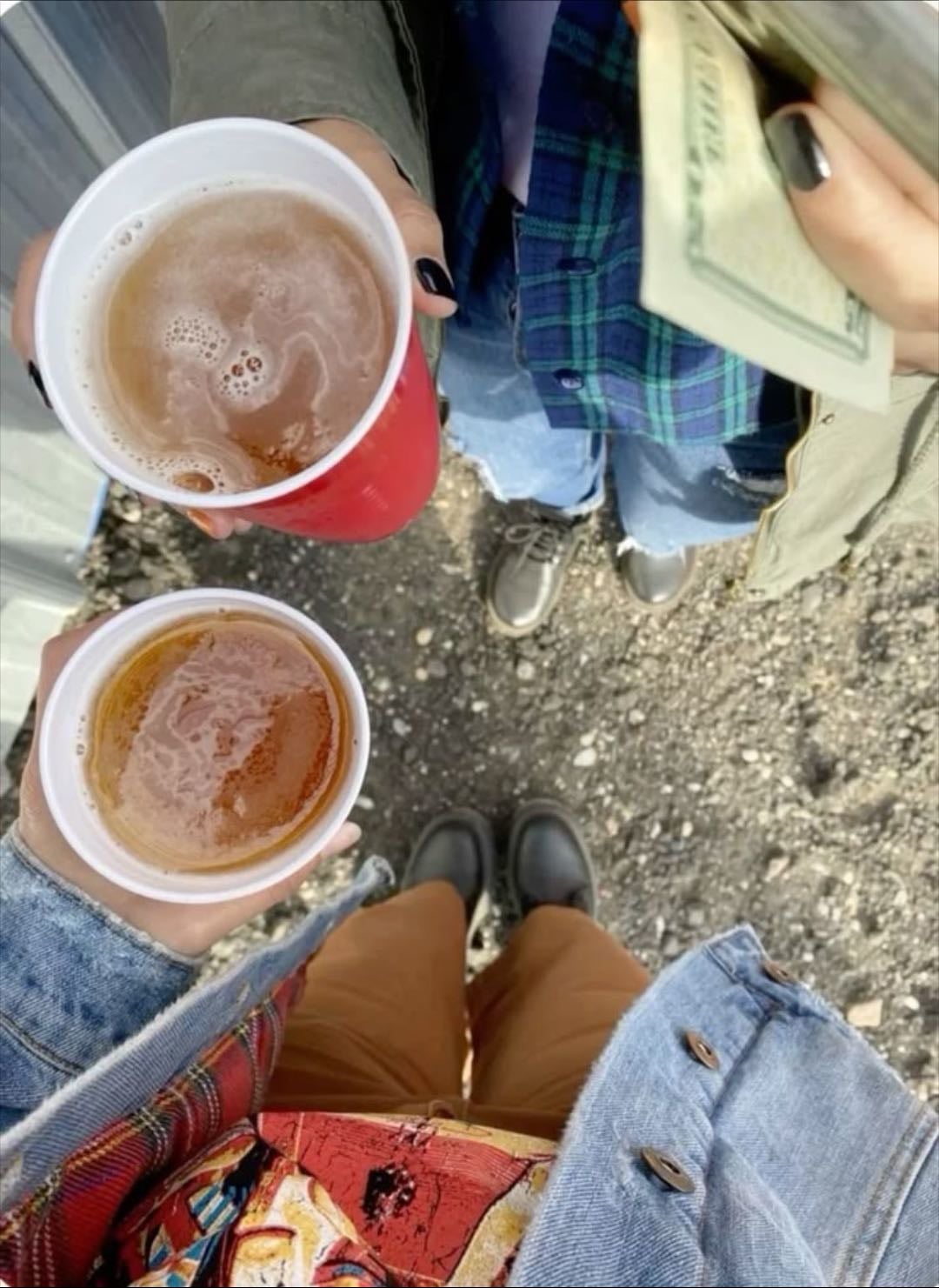 Drink hot apple cider