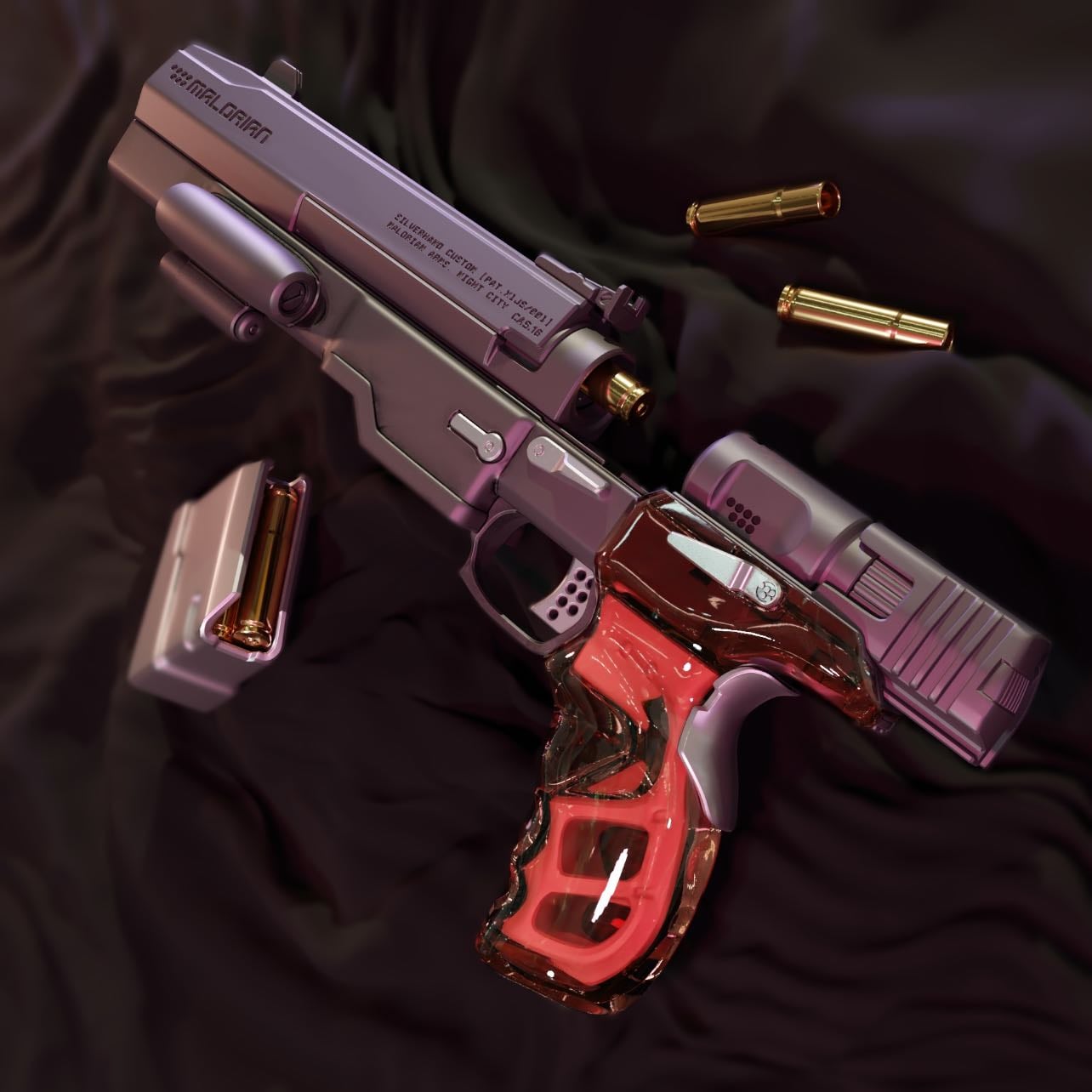 johny silverhand gun