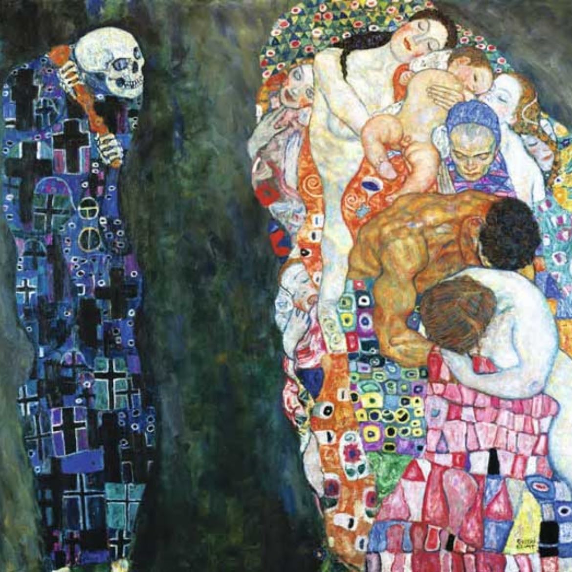 Muerte y Vida - Gustav Klimt, 1910