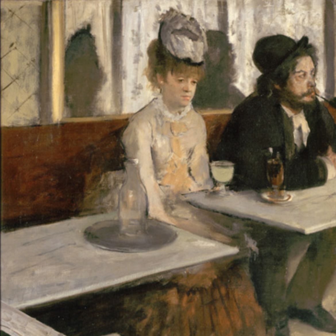 Dans un café - Edgar Degas, 1875/1876