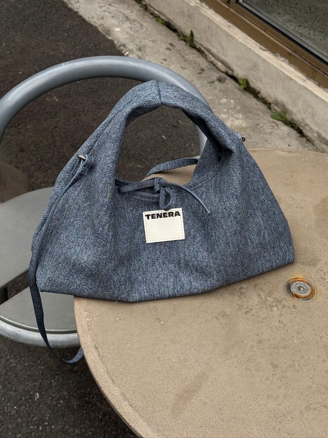 Sac Hobo classique (bleu denim) - Collection Denim TENERA