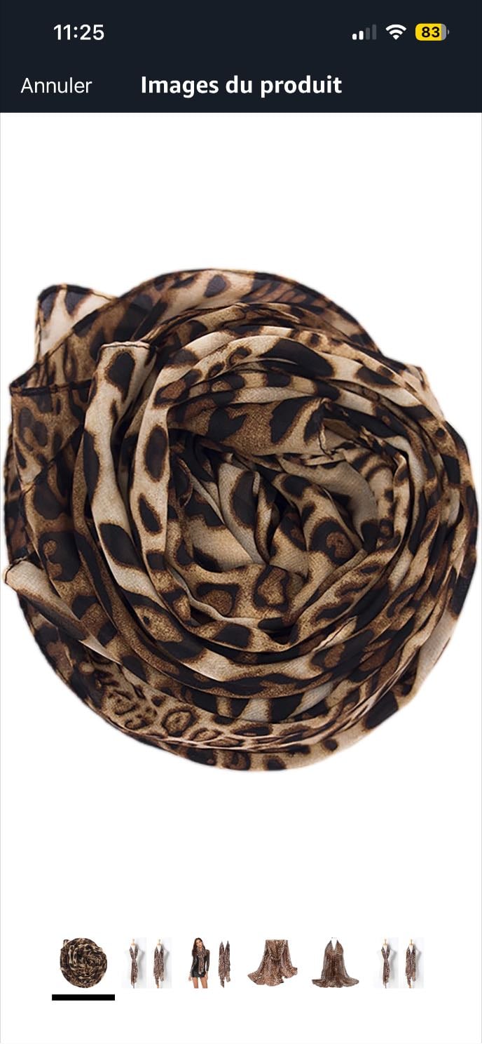 Foulard léopard