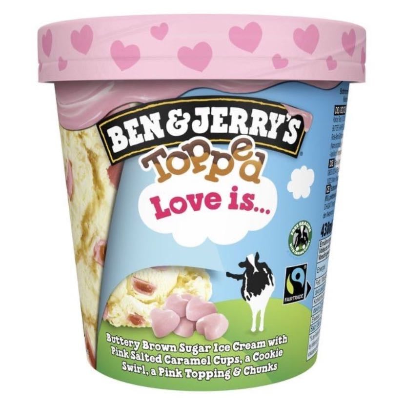 heladito - ben & jerry's: cookie dough haagen dazs: salted caramel / vanilla caramel brownie santa clara: macadamia / triple chocolate / piñon