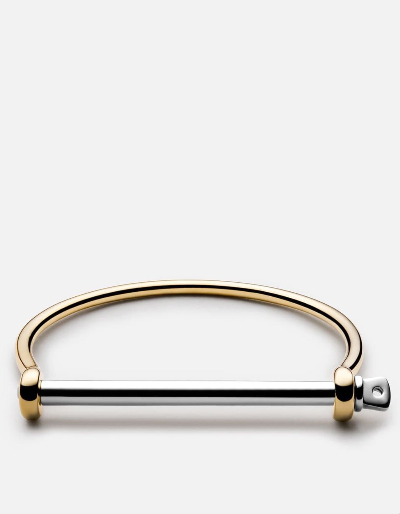MIANSAI Thin Screw Cuff - in Gold+Silver