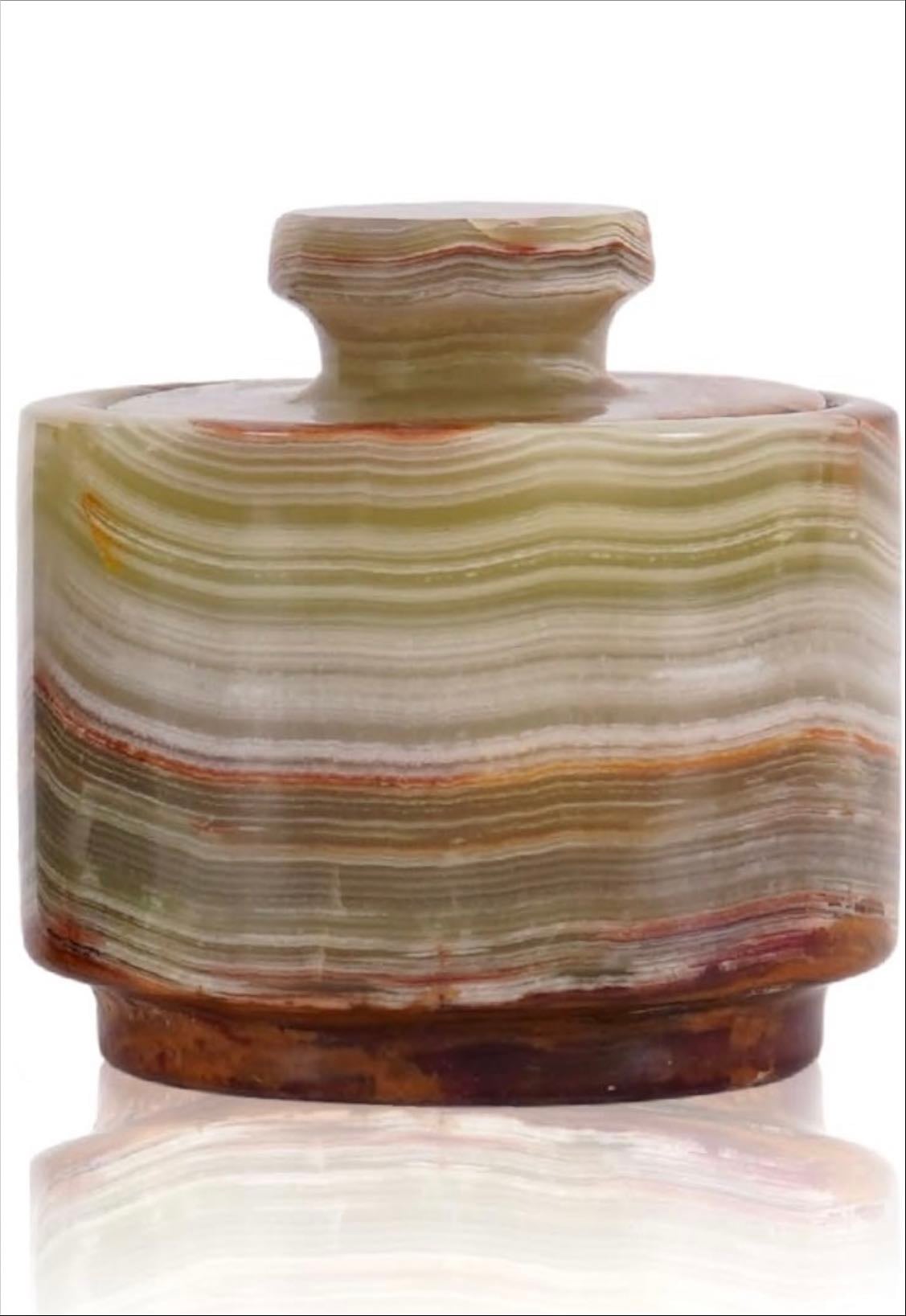 AMAZON x Marblous Krafts Marble Salt Cellar - in Green