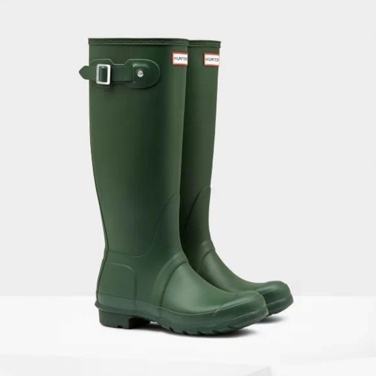 HUNTER Women's Original Tall Wellington Boots - in Green