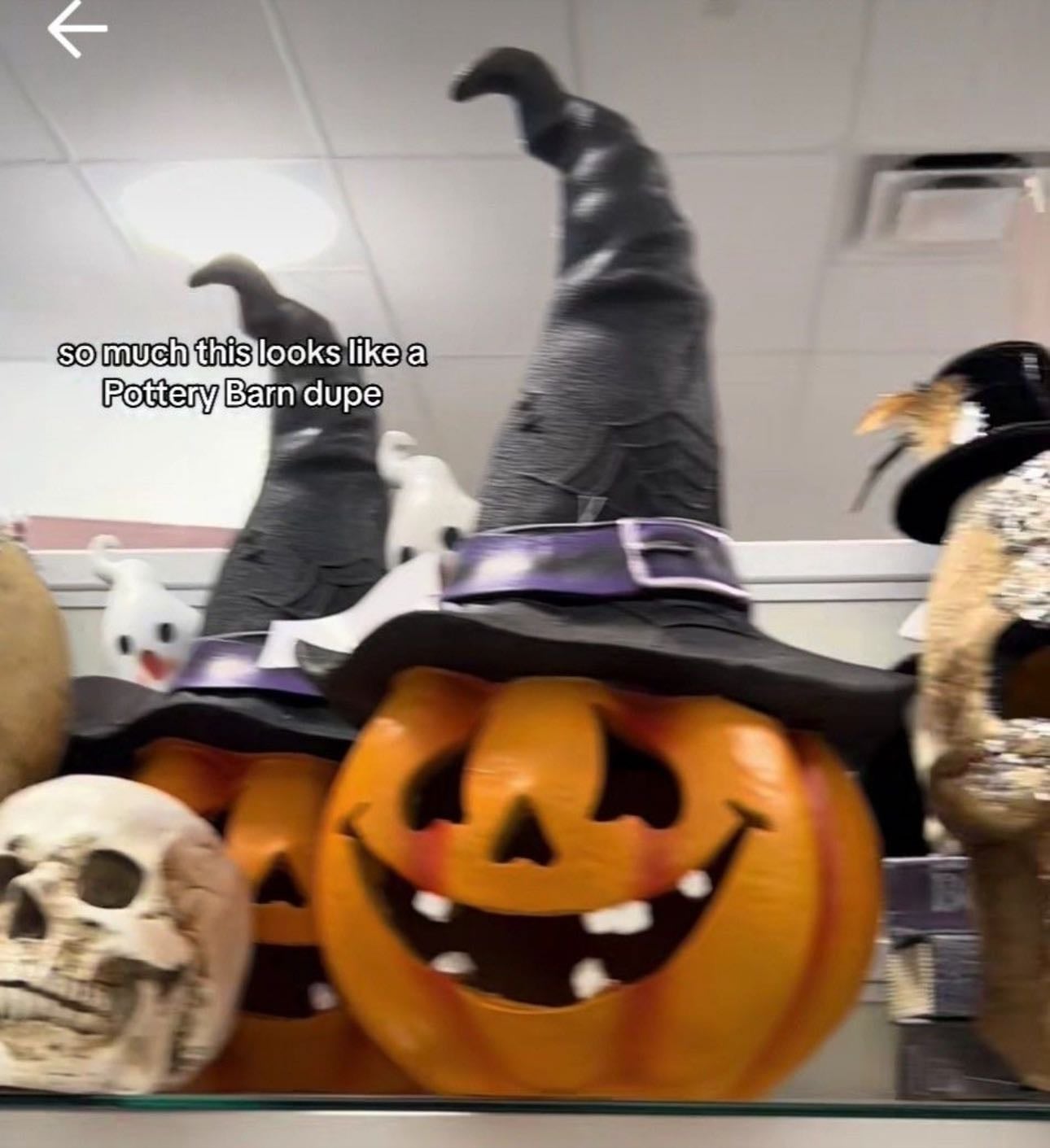 Jack-o-Lantern with Witch Hat
