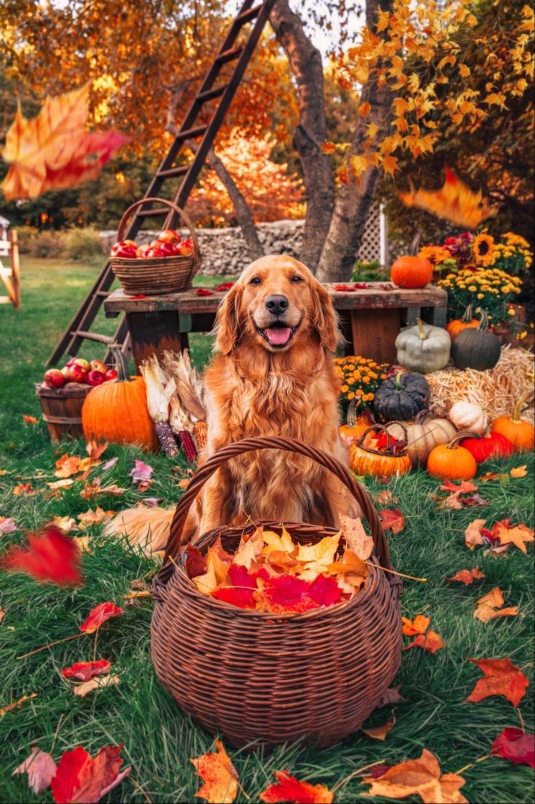 Make a Dry Leaves Collage