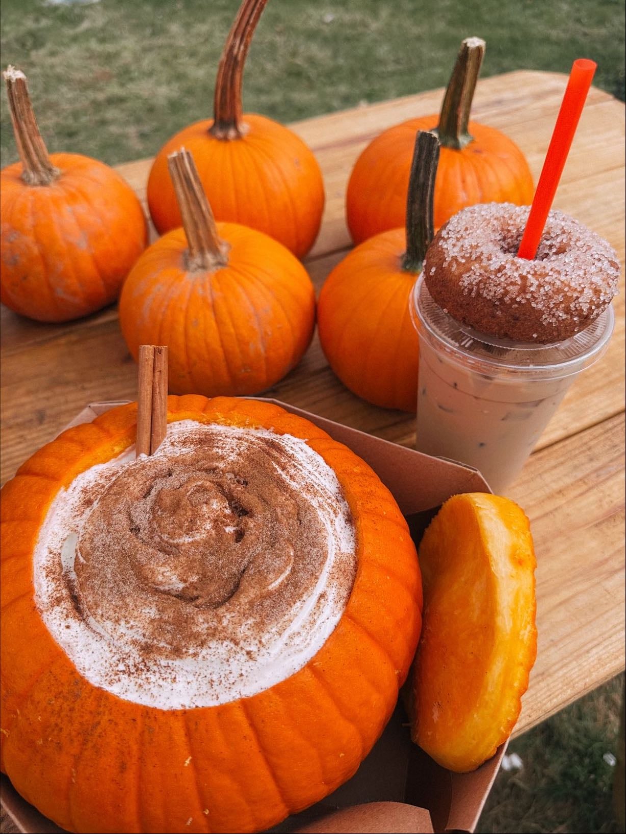 Have a Chai Latte inside a Pumpkin