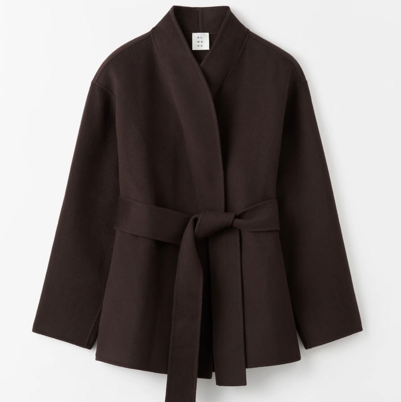 ALMADA LABEL Noorie Doublé Coat COAT - in Chocolate