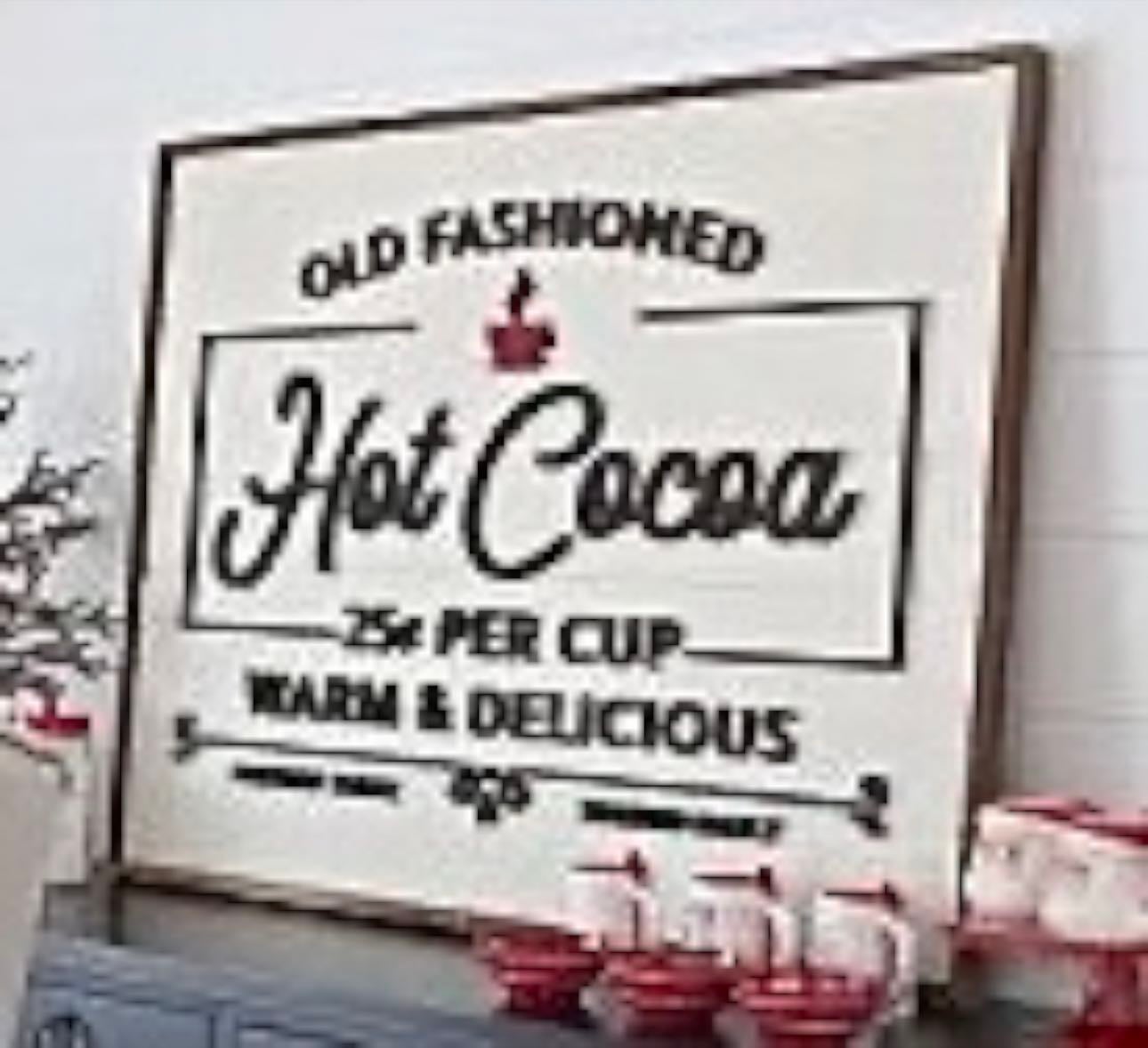 Hot Cocoa Wall Sign
