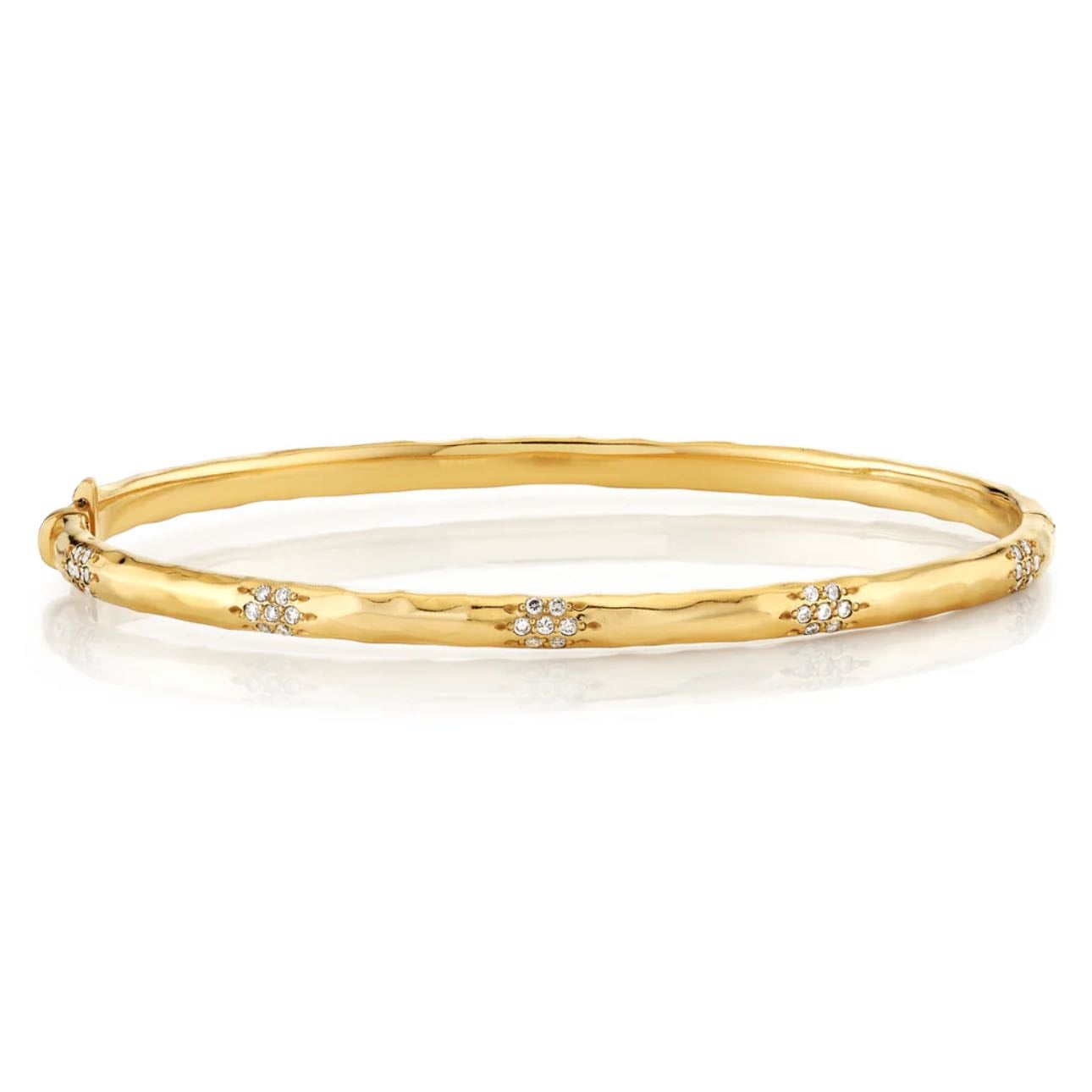 LOGAN HOLLOWELL Sevenfold Diamond Bracelet - in Yellow Gold