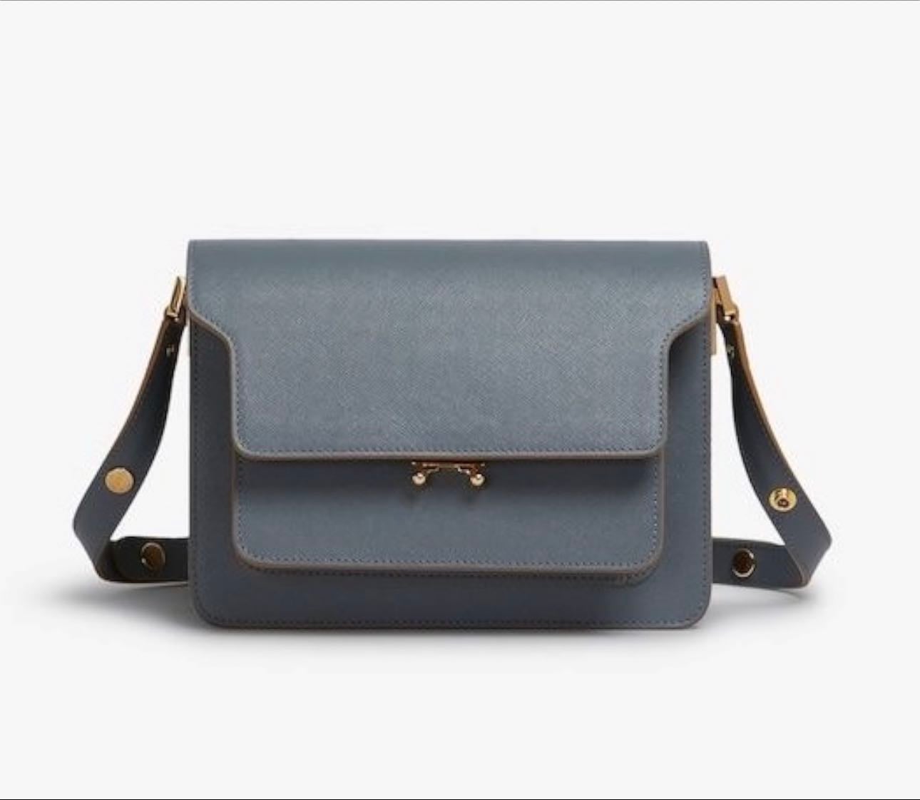 MARNI Trunk Bag - in Greyish-Blue
